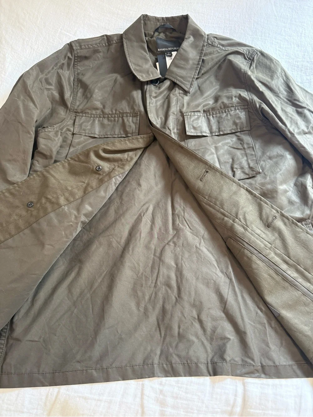 Banana Republic Water-Resistant Waxed Cotton Field Jacket 746130